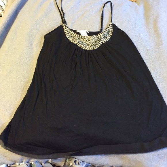 Black spaghetti strap top!