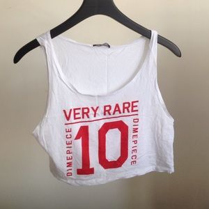 DimePiece Tops - DIMEPIECE Very Rare Cropped Top DimePiece Tops - DIMEPIECE Very Rare Cropped Top