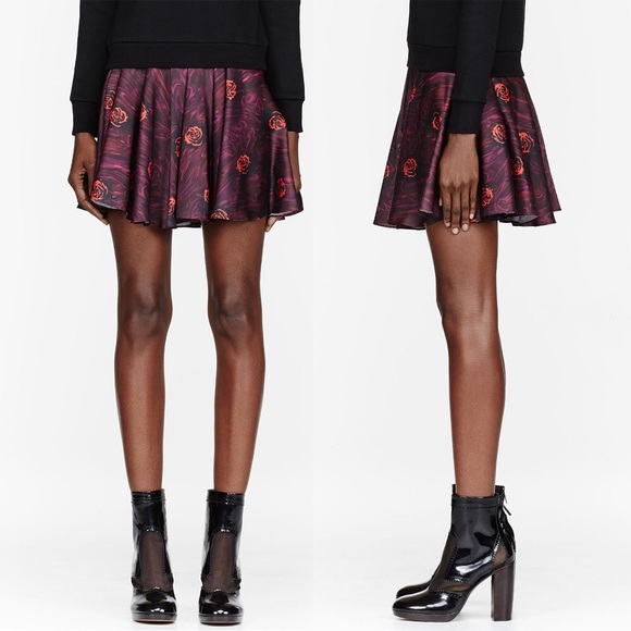 Opening Ceremony Dresses & Skirts - Opening Ceremony Lizzy Satin Rose Skirt
