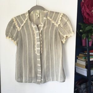 Anthropologie Girly Blouse