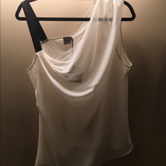 Single shoulder sheer cami