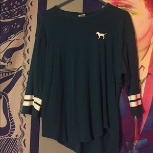 Teal and White PINK by VS long sleeve shirt