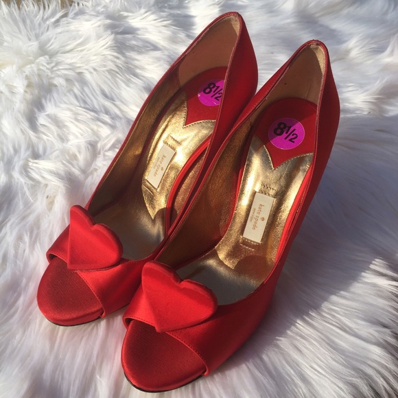 kate spade heart heels