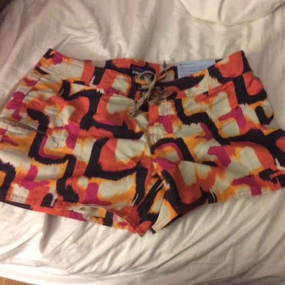 Ikat Print Board Shorts