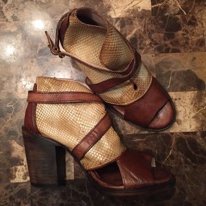 Open toe booties