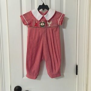 Smocked Christmas Romper