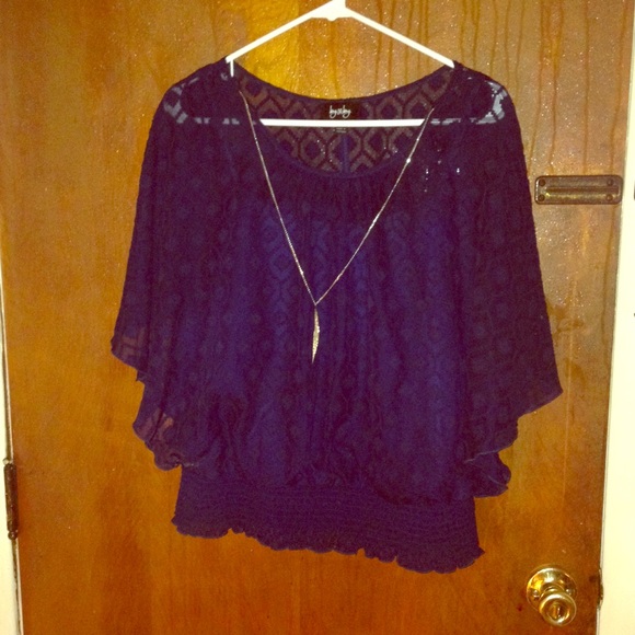 Tops - By & By blouse with necklace