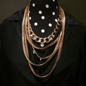Gold necklaces