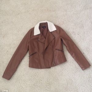 Forever 21 Brown Faux Leather Jacket