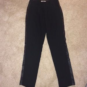 Black tuxedo pant