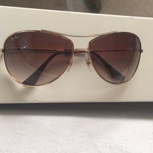 Brown and Gold Ray Bans
