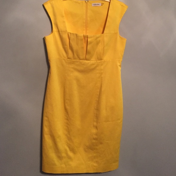🔴FINAL PRICE DROP🔴 Yellow Calvin Klein Dress