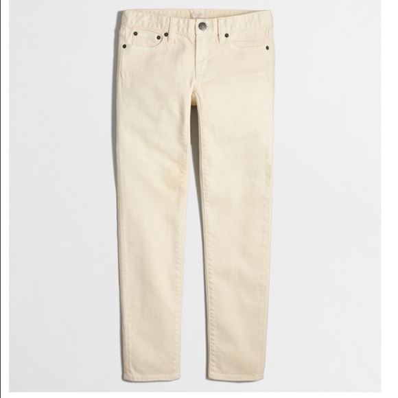 Neon pink JCrew Toothpick Ankle Jeans