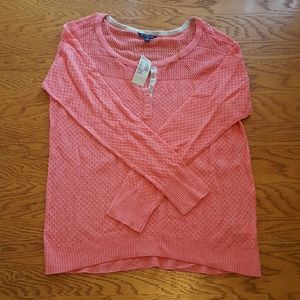 American Eagle Pink Pull Over Sweater Size Large L