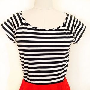 Modcloth Roller Derby Date Top