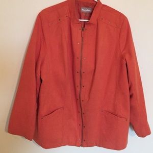 Peach plus size jacket
