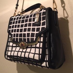 Coach Bags - Coach Madison Sadie Small Grid Print Satchel Coach Bags - Coach Madison Sadie Small Grid Print Satchel