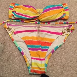 Striped Victoria secret swimsuit