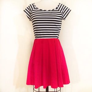 Zara red skirt