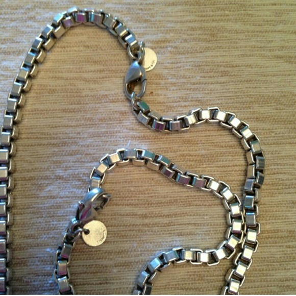 SOLD // Tiffany & Co. Venetian 925 link chain set - Picture 2 of 3