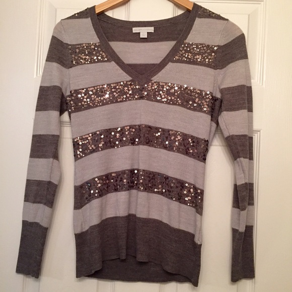 Striped Gray Sweater!