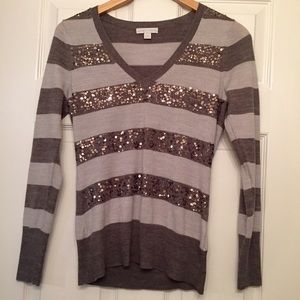 Striped Gray Sweater!