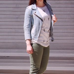 GAP Jackets & Coats - Gap 3/4 Sleeve Denim Moto Jacket Size XS GAP Jackets & Coats - Gap 3/4 Sleeve Denim Moto Jacket Size XS