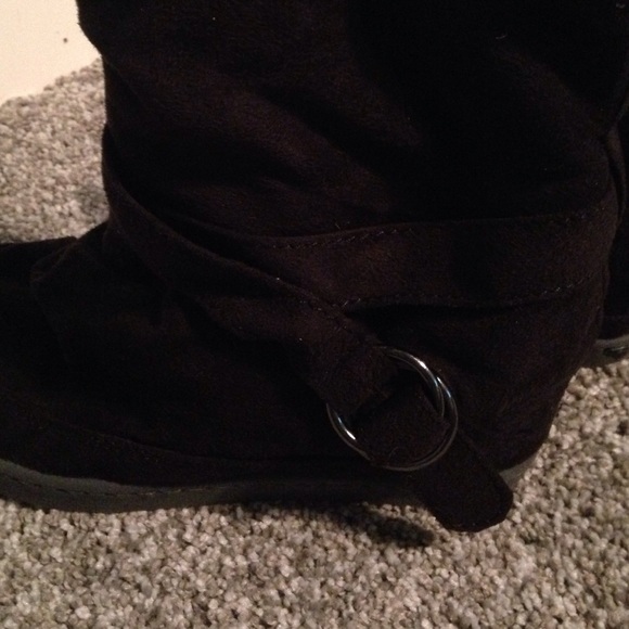Roxy black suede wedge boots - Picture 3 of 4