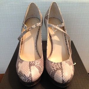 Cole Haan Snake Print Mary Janes Shoes