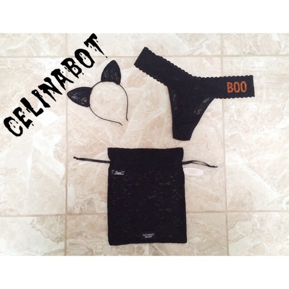 PINK Victoria's Secret Accessories - Vs Cat Ears & Panty Set