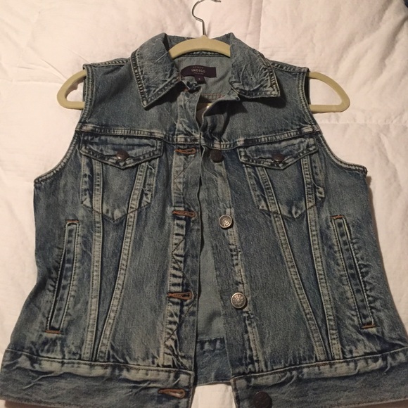 Denim J crew vests