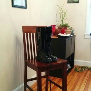 Dr. Martens women's 20 hole patent boots