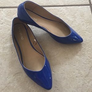 Lane Bryant blue flats, size 9