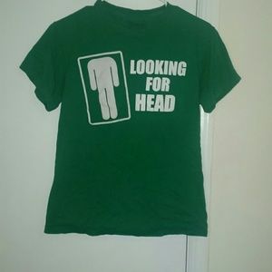 Green looking for head shirt