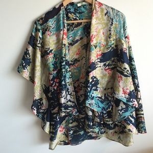 Kimono style open blouse