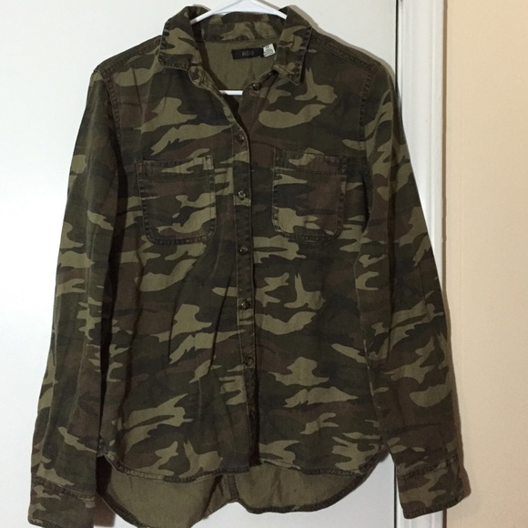 Urban Outfitters Tops - Camo Button Down Shirt