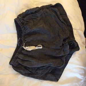 Grey brandy Melville shorts with tie