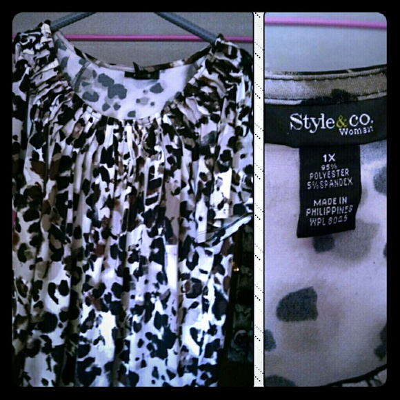 🐺 Animal Print flowy top 🐺
