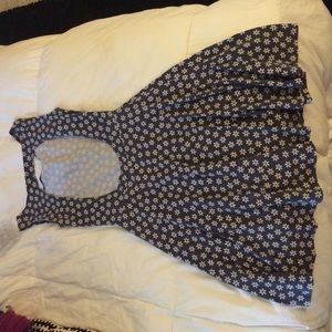 blue flower brandy Melville cutout dress