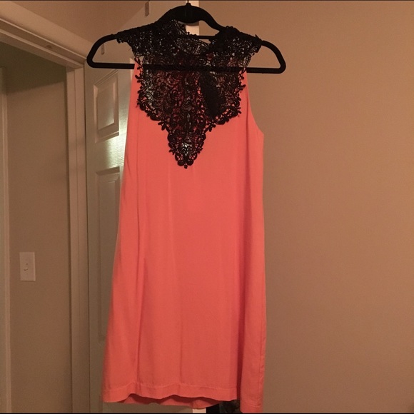 Coral short dress