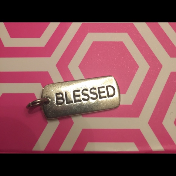 ORIGAMI OWL "blessed" silver dangle