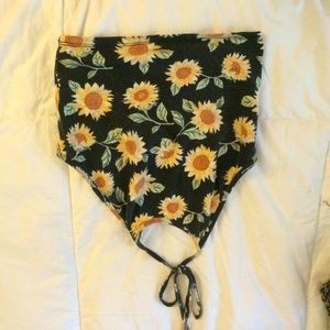 Black sunflower crop top urban outfitters