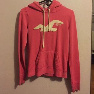 Pink Hollister hoodie