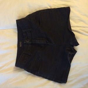 Black high waisted BDG shorts