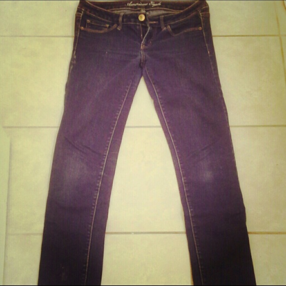 Dark Blue American Eagle Stretch Skinny Jeans