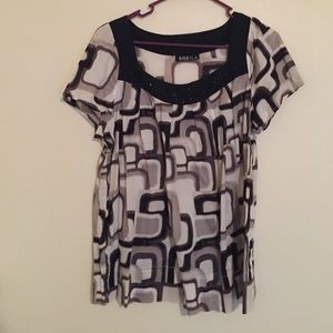 Black and WhiteCute Top