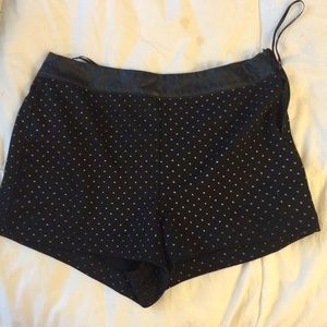 black forever 21 shorts with gold