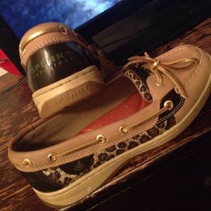 Cheetah sperry shoe