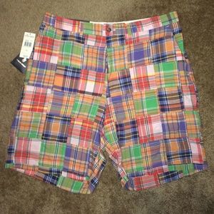 NWT Polo Golf Plaid Shorts SZ 36 Men's