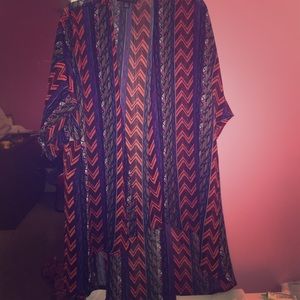 Tribal print kimono